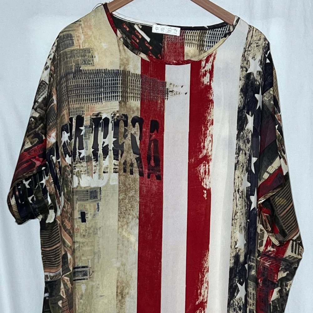 Stars and Stripes Tunic/Beach Cover Up